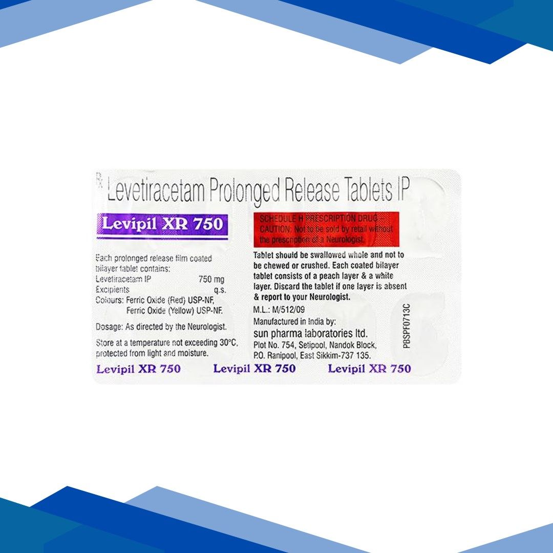 LEVIPIL XR 750mg Tablet 10’s