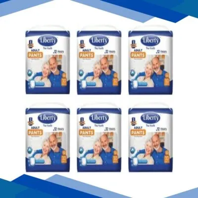 Liberty Premium Adult Diaper Pants (M) (Pack of 6 x10’s)