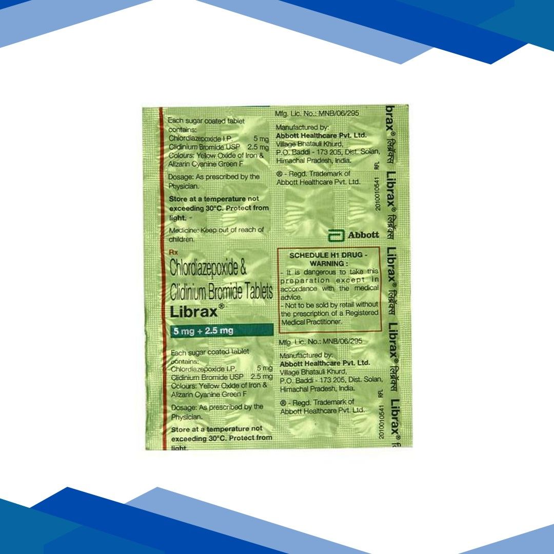 Librax 2.5/5mg Tablet 10’S