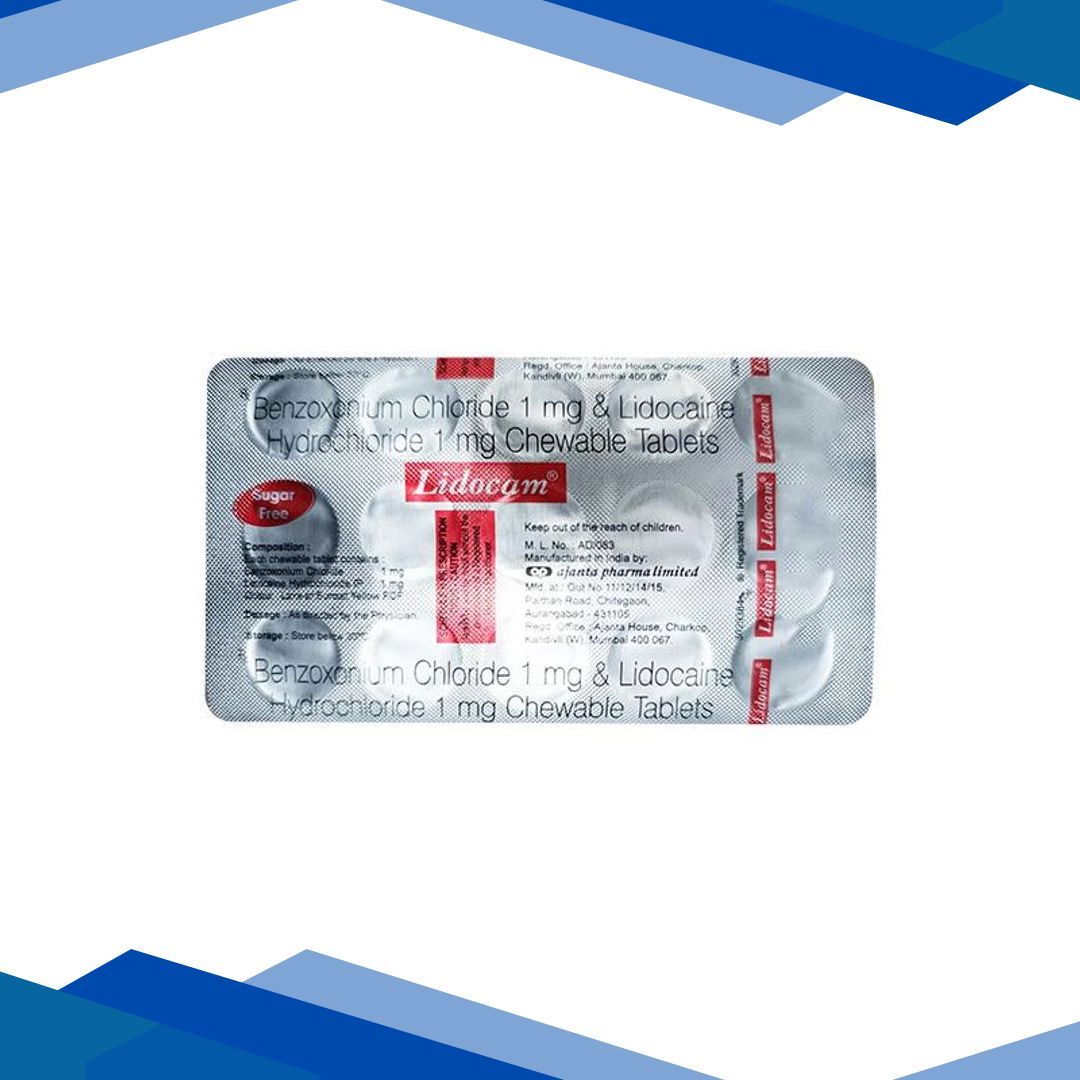 LIDOCAM SUGAR FREE Chewable Tablet 15's