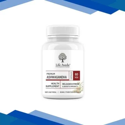 Life Aveda Premium Ashwagandha Veg Capsule 60’s