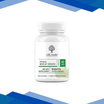 Life Aveda Premium Wheat Grass Veg Capsule 60’s