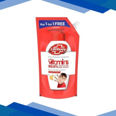 Lifebuoy Germ Protection Total 10 Protect Handwash with Vitamins (Buy 1 Get 1 Free) 725 ml