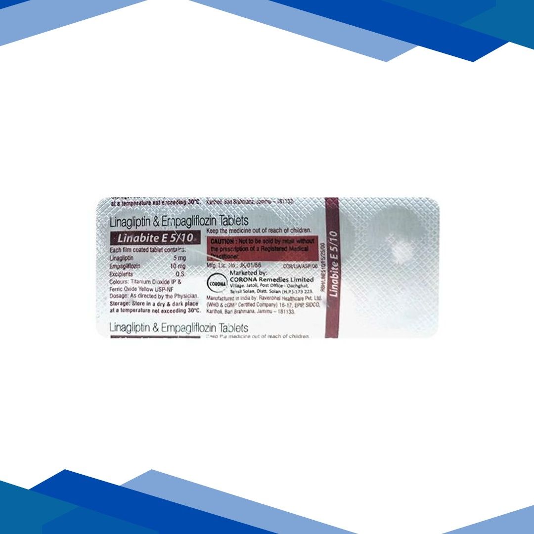 LINABITE E 5/10 Tablet 10’s