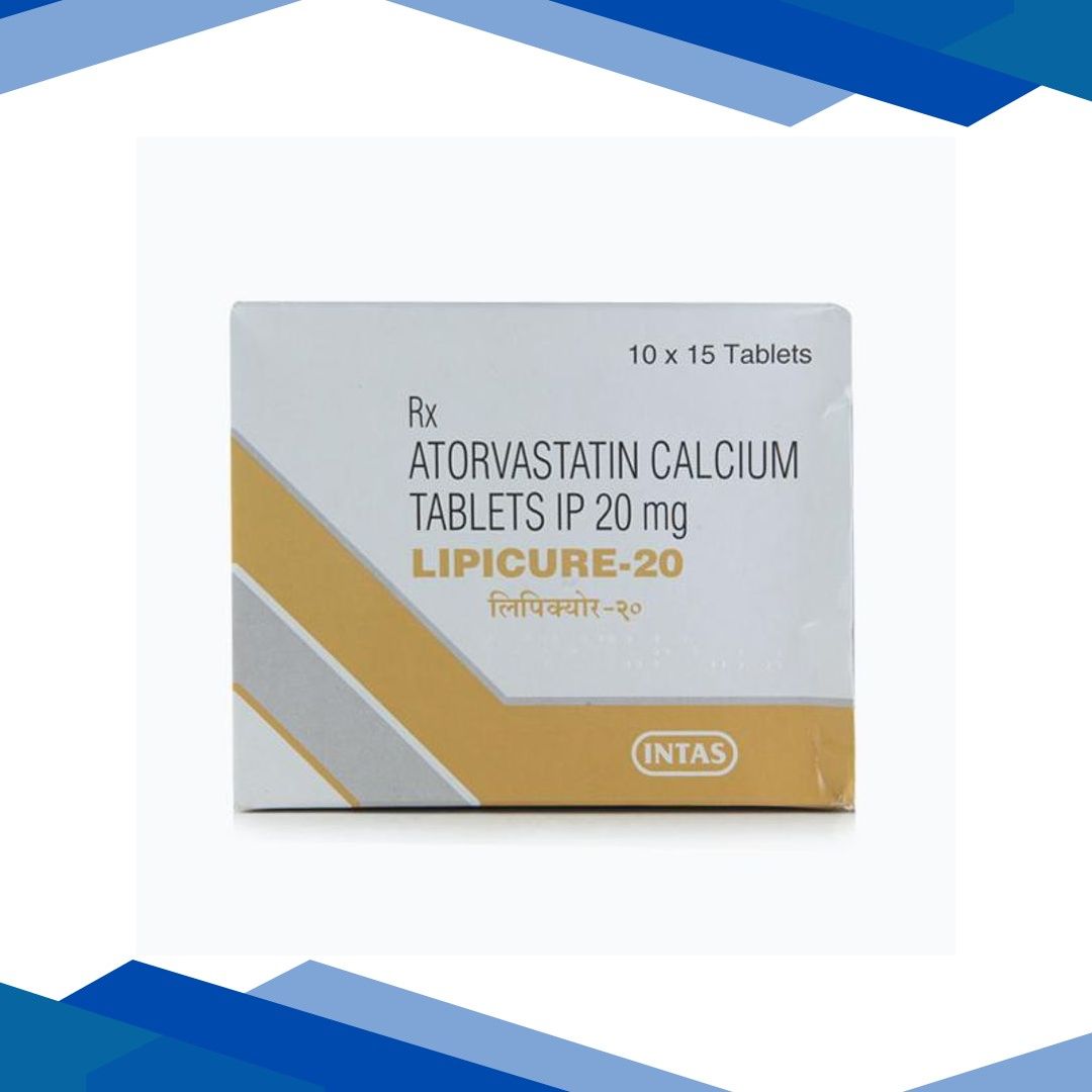 Lipicure 20mg Tablet 15’S