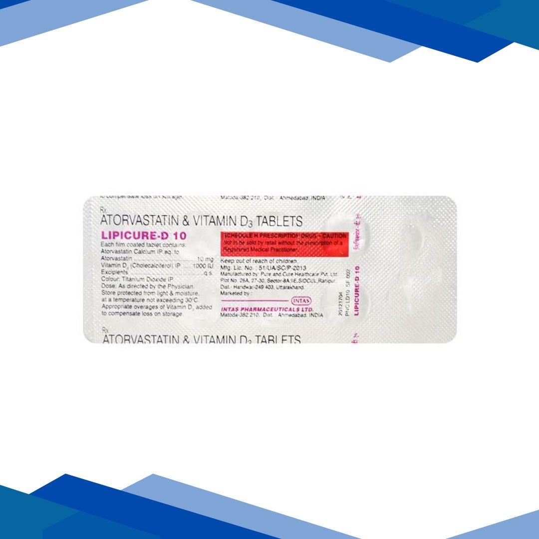 Lipicure D 10mg Tablet 10’S