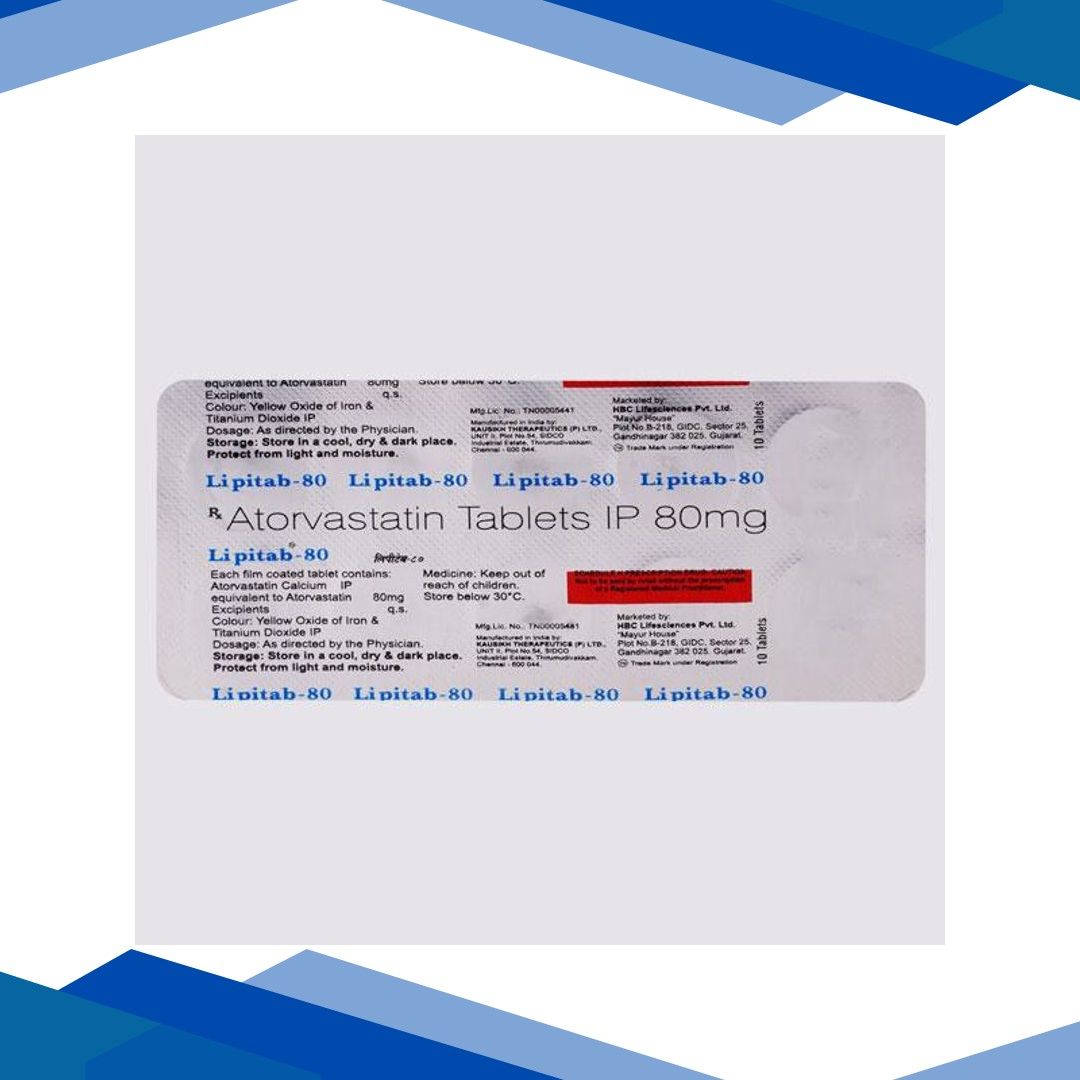 LIPITAB 80 Tablet 10’s