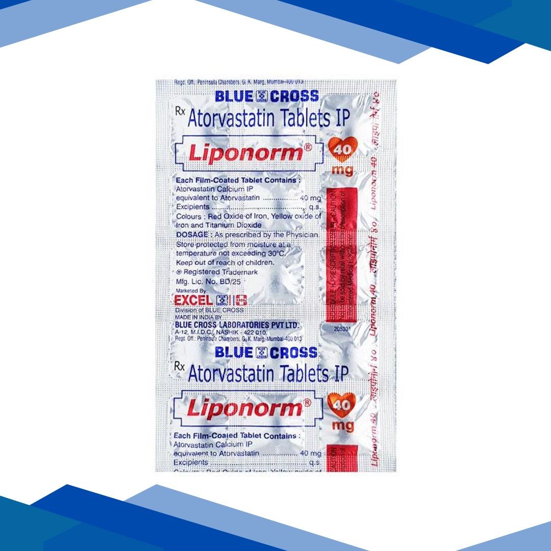 Liponorm 40mg Tablet 15’S