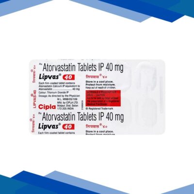 Lipvas 40mg Tablet 10’S