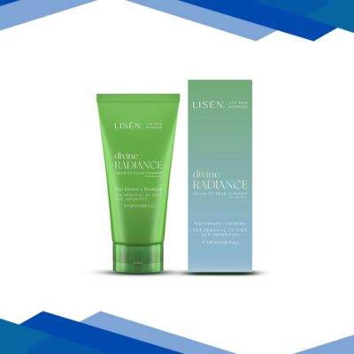 LISEN Divine Radiance Cream To Foam Cleanser with Pearl Extracts for Dirt and Impurities 120 ml