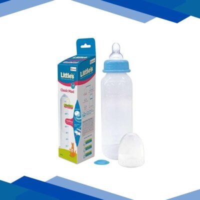 Little’s Classic Mini Feeding Bottle – Blue 120 ml
