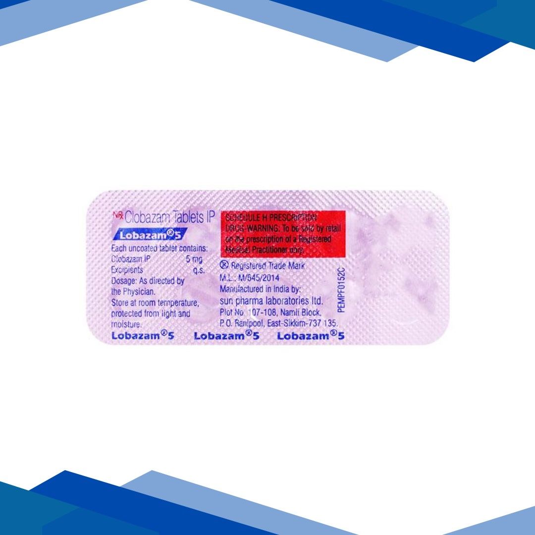 Lobazam 5mg Tablet 10’S
