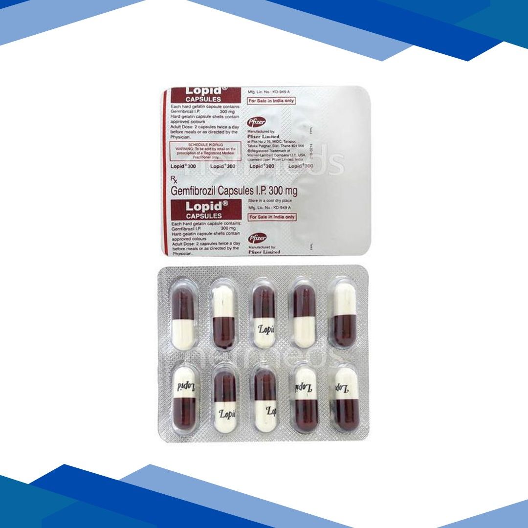 Lopid 300mg Capsule 10’S