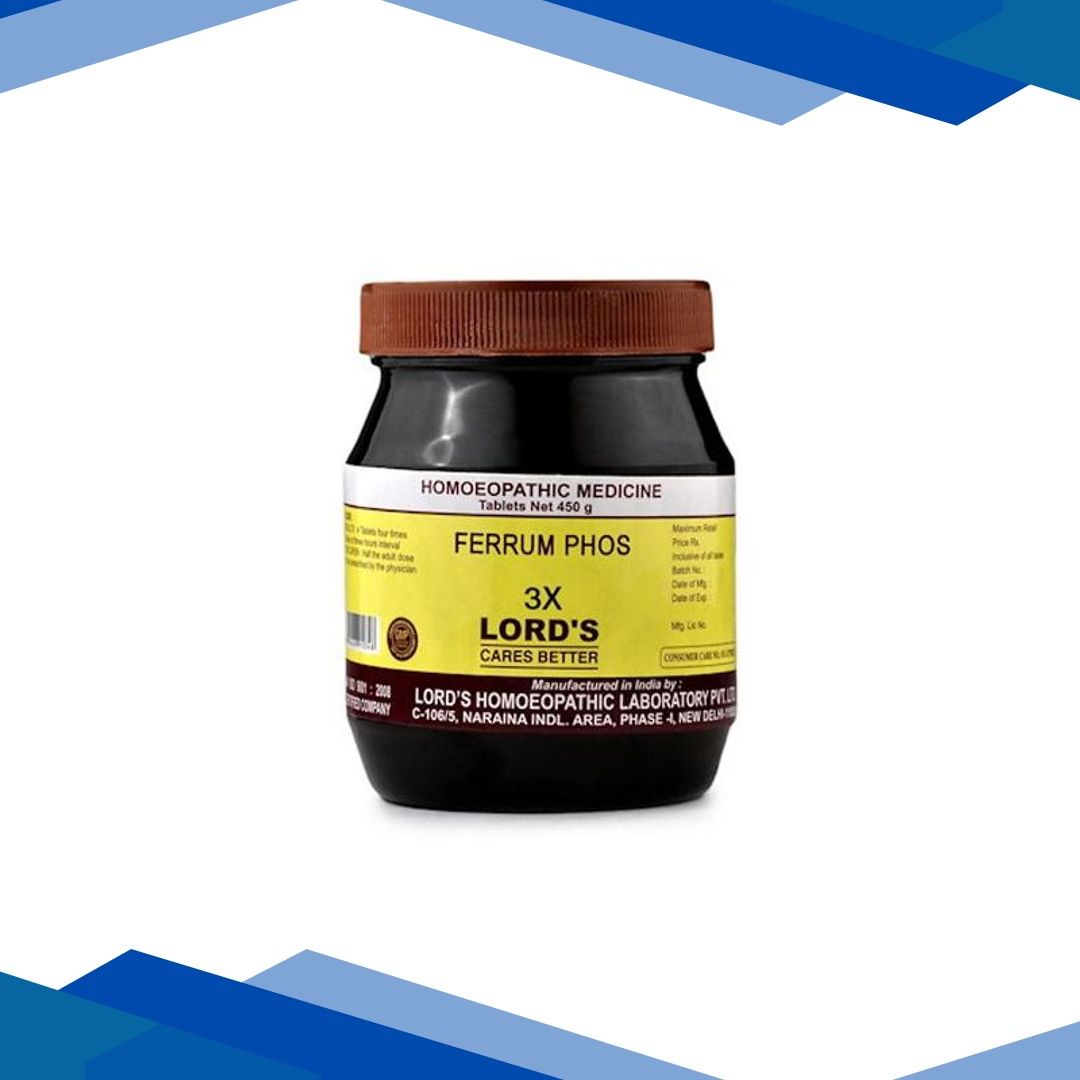 Lord’s Bio-Chemic Ferrum Phos 3X Tablet 450 gm