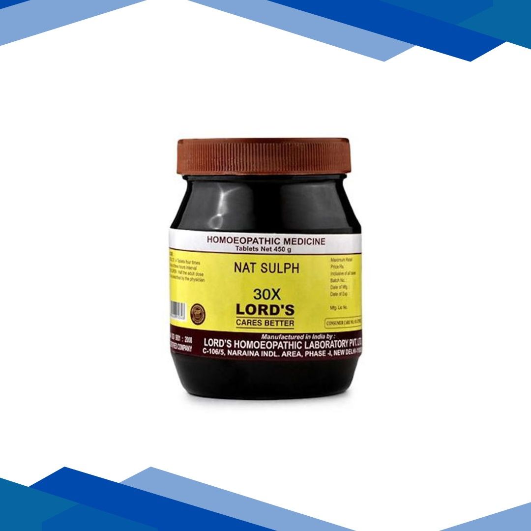 Lord’s Bio-Chemic Nat Sulph 30X Tablet 450 gm