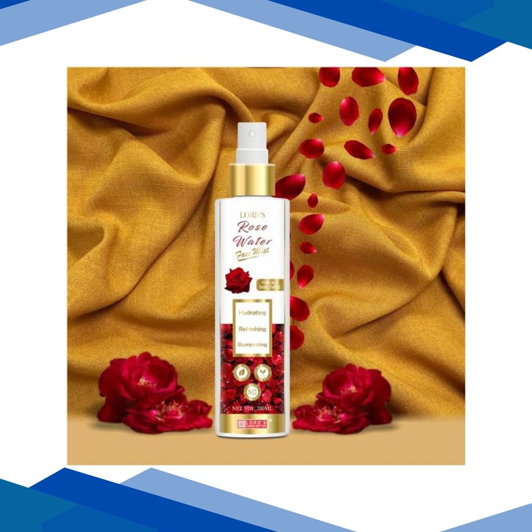Lord’s Rose Water Face Mist – Aloevera & Vitamin E 200 ml