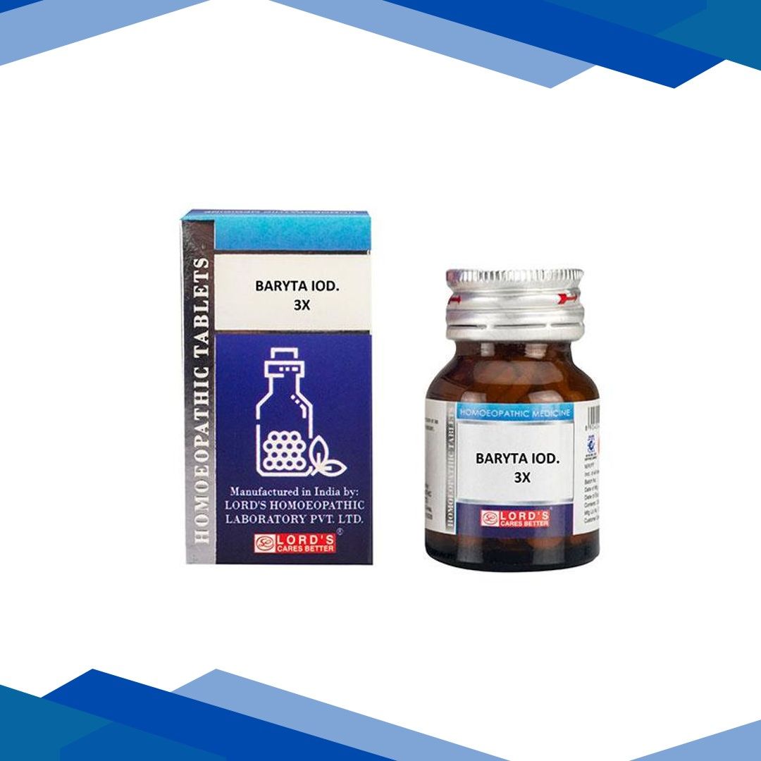 Lord’s Trituration Baryta Iod 3X Tablet 25 gm
