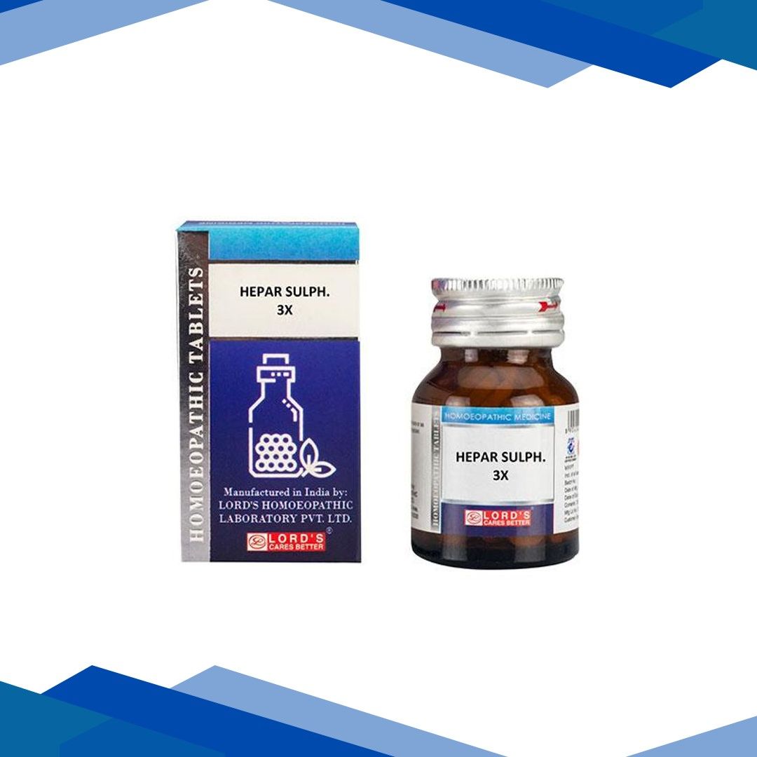 Lord’s Trituration Hepar Sulph 3X Tablet 25 gm