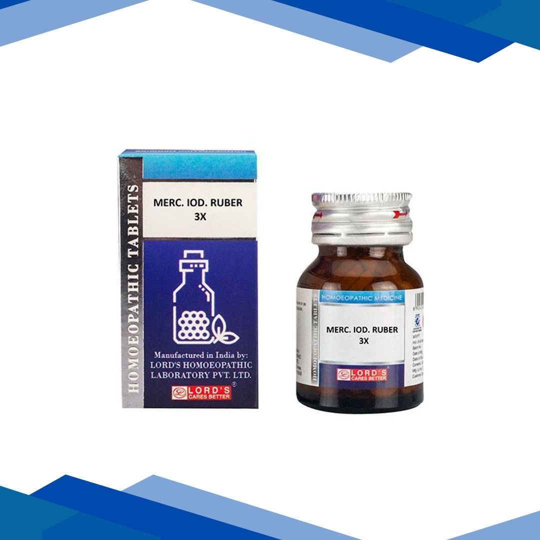 Lord’s Trituration Merc Iod Ruber 3X Tablet 25 gm