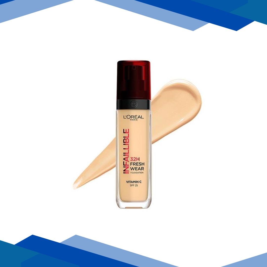 L’Oreal Paris Infallible 32H Fresh Wear Foundation, Luminous Coverage, Shade No 120 30ml