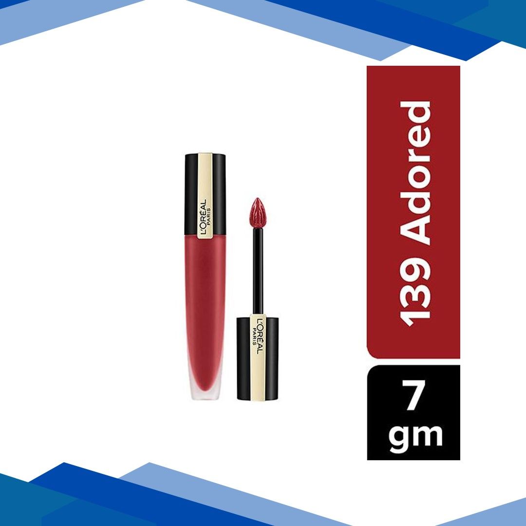 L’Oreal Paris Rouge Signature Matte Liquid Lipstick,139 Adored 7 ml