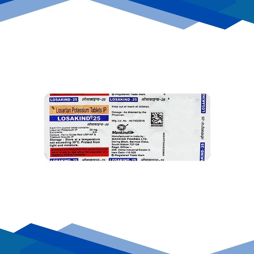Losakind 25mg Tablet 10’S