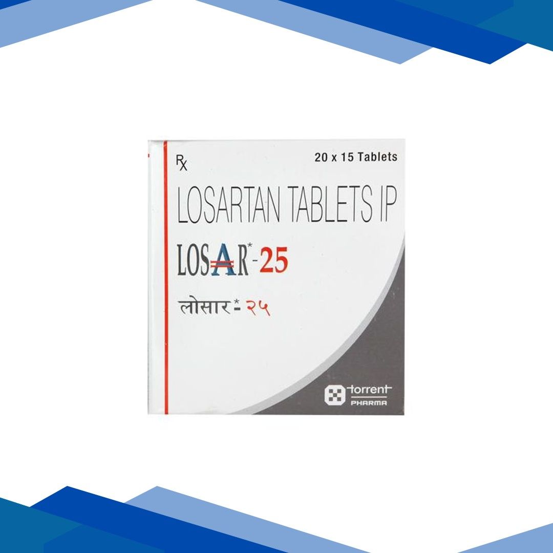 Losar 25mg Tablet 15’S