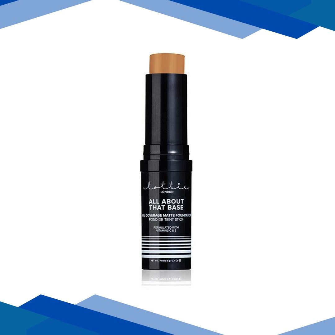 Lottie London ALL ABOUT THAT BASE- FULL COVERAGE MATTE FOUNDATION STICK Stick Golden 9 gm
