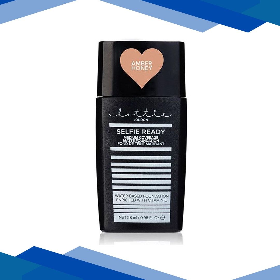 Lottie London SELFIE READY FOUNDATION- MEDIUM COVERAGE MATTE FOUNDATION Amber Honey 28 ml