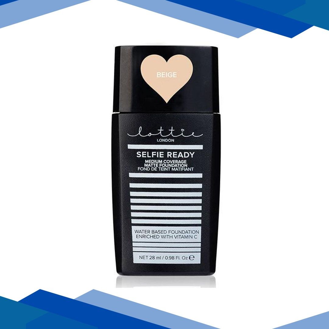 Lottie London SELFIE READY FOUNDATION- MEDIUM COVERAGE MATTE FOUNDATION Beige 28 ml
