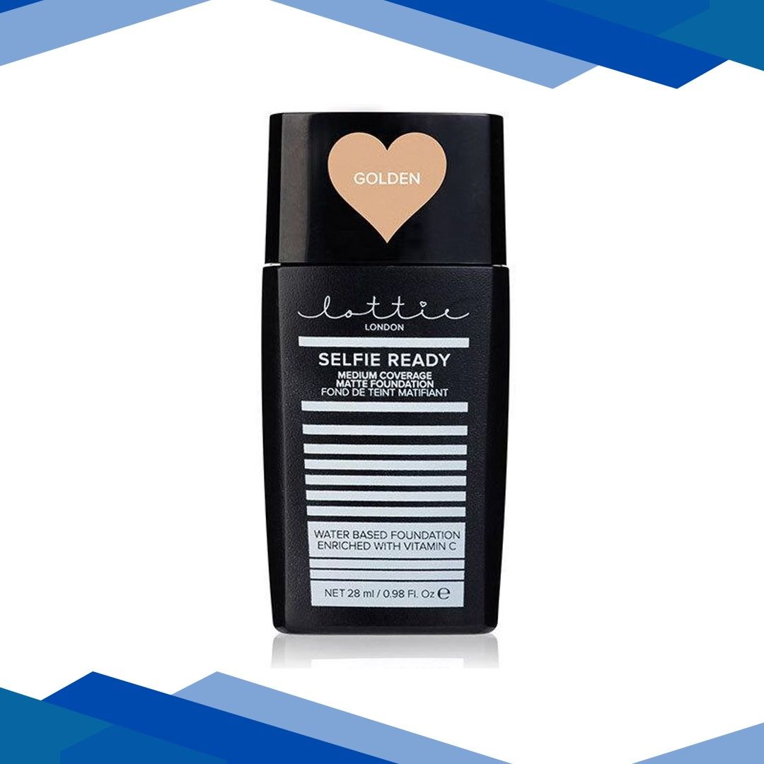 Lottie London SELFIE READY FOUNDATION- MEDIUM COVERAGE MATTE FOUNDATION Golden 28 ml