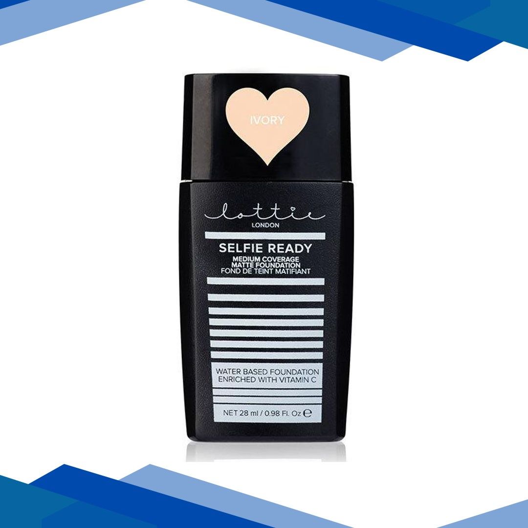 Lottie London SELFIE READY FOUNDATION- MEDIUM COVERAGE MATTE FOUNDATION Ivory 28 ml