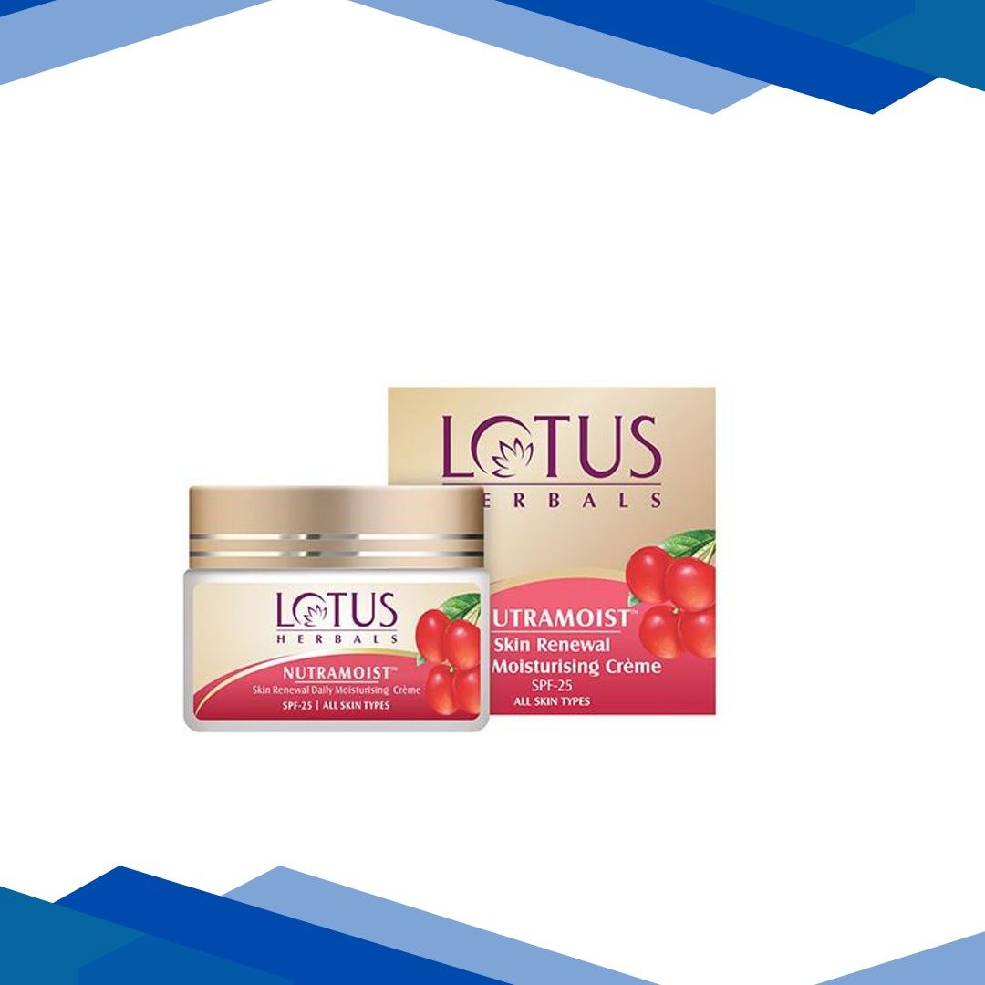 Lotus Herbals Nutramoist Skin Renewal Daily Spf 25 Moisturising Cream 50 gm