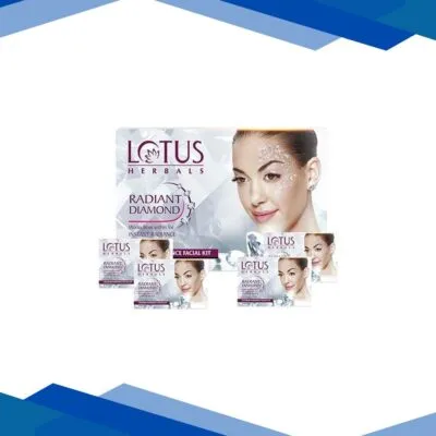Lotus Herbals Radiant Diamond Cellular Radiance 4 Facial Kit 148 Gm