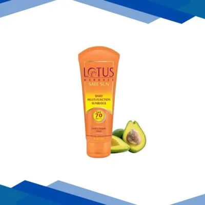 Lotus Herbals Safe Sun Daily Multi-Function Sunblock Spf 70 Pa+++ 60 Gm
