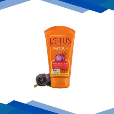 Lotus Herbals Safe Sun Sun Block Cream Pa++ Spf-30 50 Gm