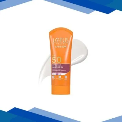 Lotus Herbals Safe Sun Uv Screen Mattegel Pa+++ Spf-50 100 Gm