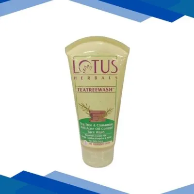 Lotus Herbals Teatreewash Tea Tree & Cinnamon Anti-Acne Oil Control Face Wash 150 g