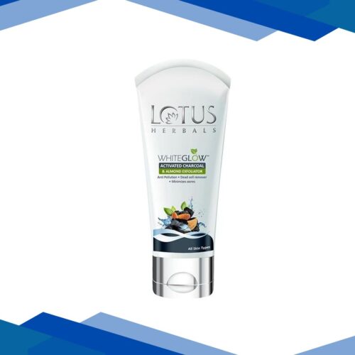 Lotus Herbals Whiteglow Activated Charcoal & Almond Exfoliator 100 Gm