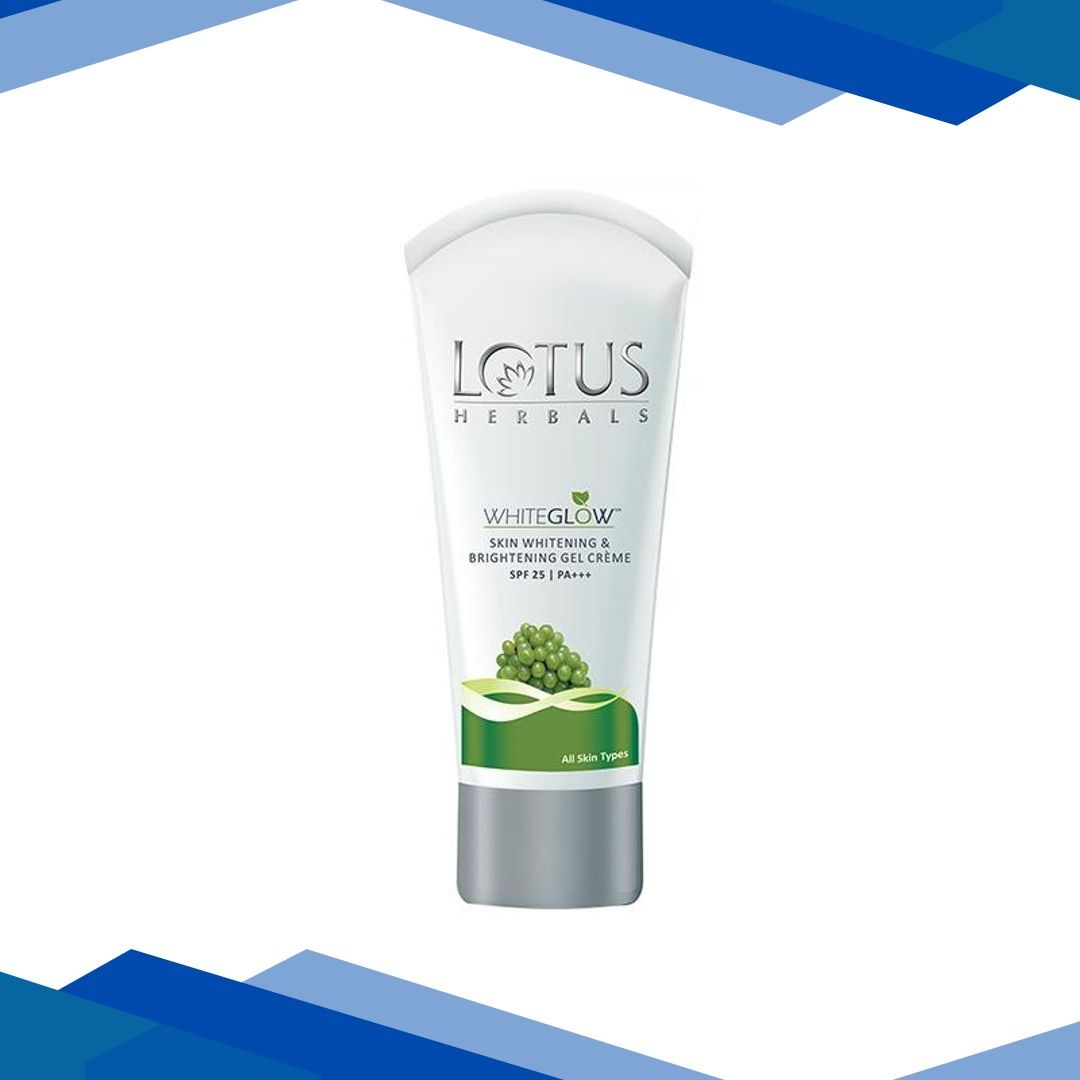 Lotus Herbals Whiteglow Skin Whitening & Brightening Gel Creme Spf-25 Pa+++ 18 Gm