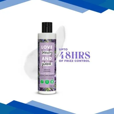 Love Beauty And Planet Argan Oil and Lavender Sulfate Free Smooth and Serene Shampoo 200 ml