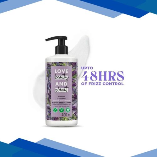 Love Beauty And Planet Argan Oil and Lavender Sulfate Free Smooth and Serene Shampoo 400 ml