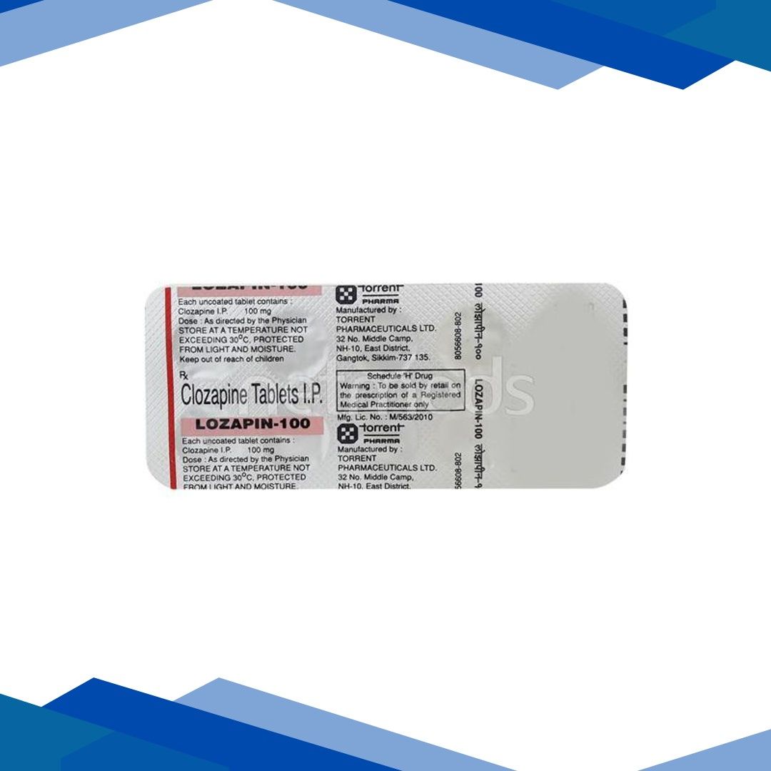 Lozapin 100mg Tablet 10’S