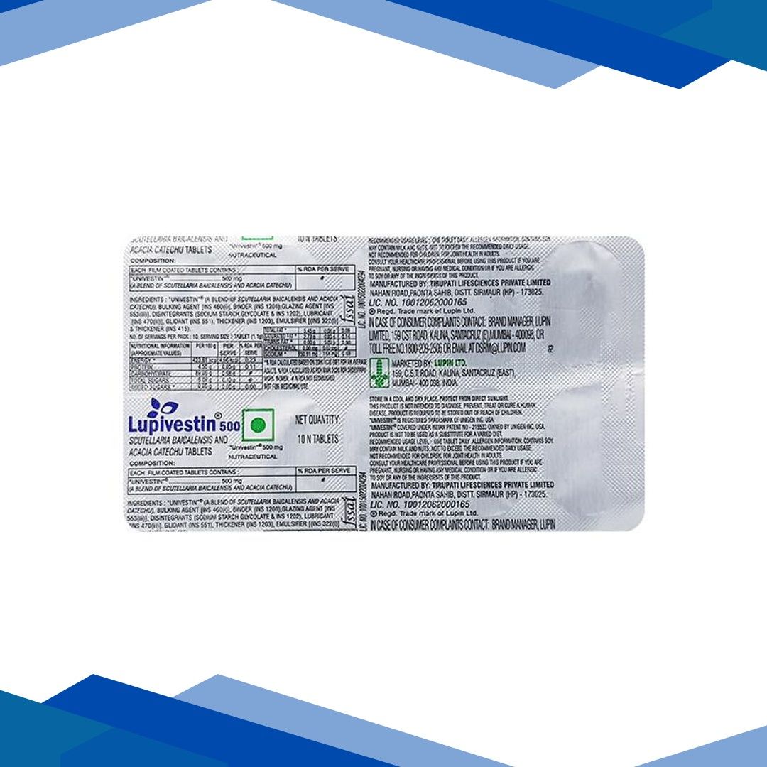 Lupivestin 500mg Tablet 10’S