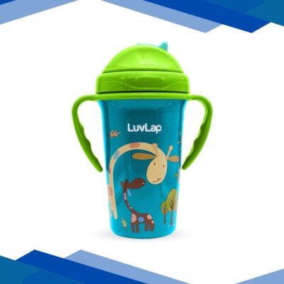 LuvLap Tiny Giffy Sipper – Green 300 ml