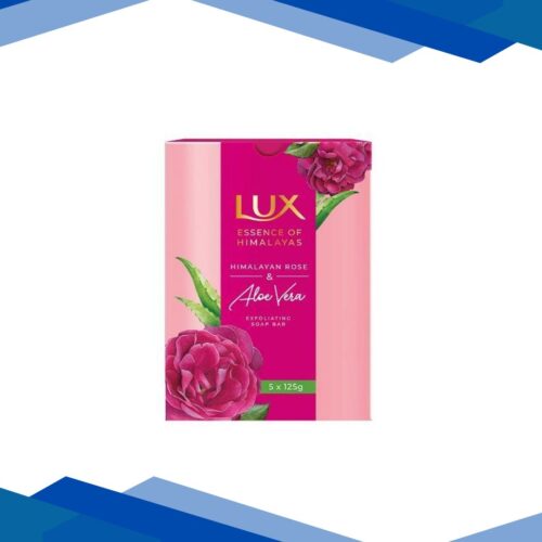 Lux Essence Of Himalayas Rose & Aloe Vera Exfoliating Soap (Pack Of 5’s x 125 g)