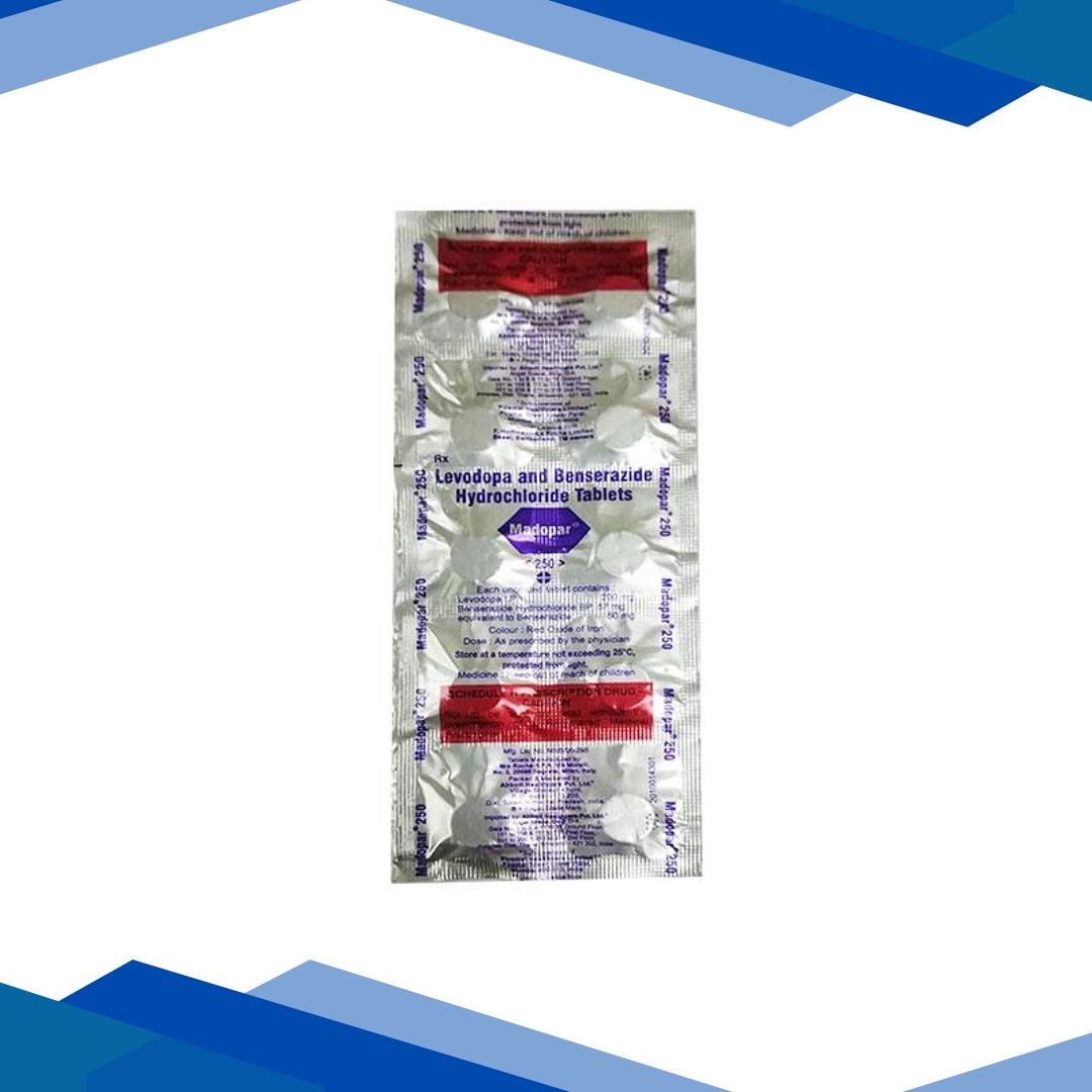 Madopar 250mg Tablet 10’S