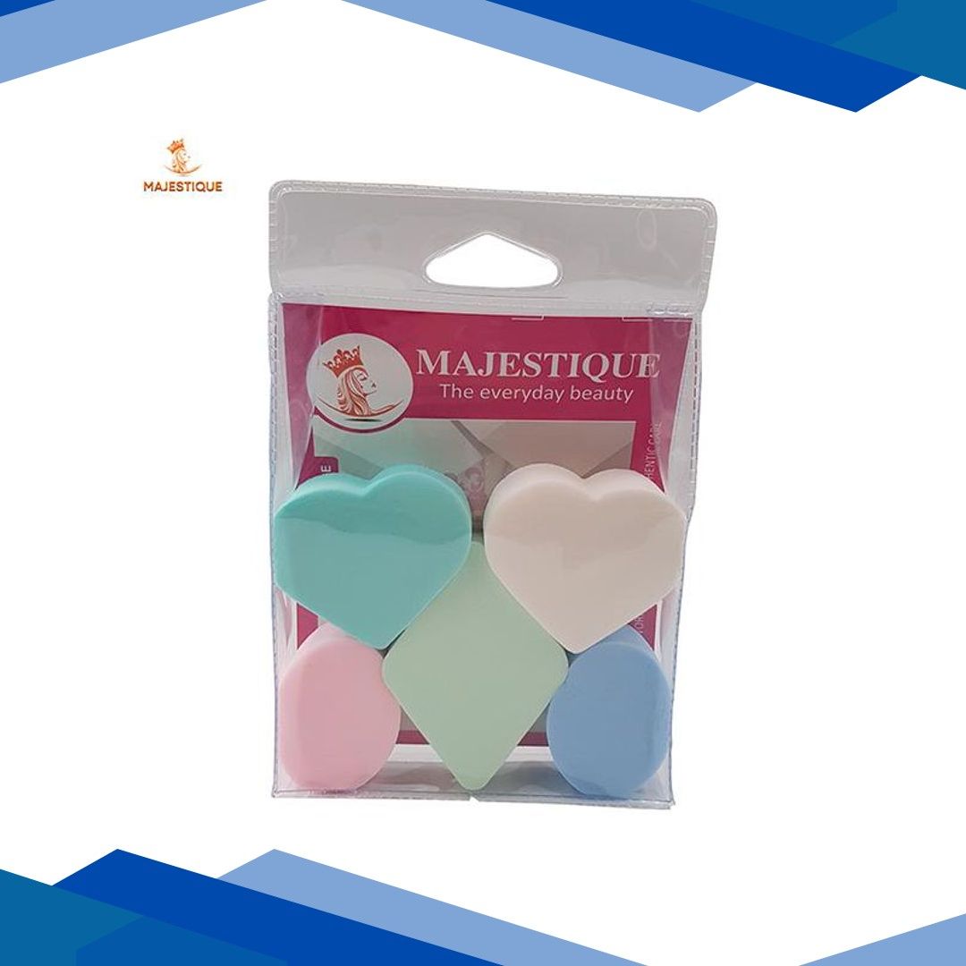Majestique Face Rhombus shape Puff Sponge Set contains 4 blending sponges 1’s