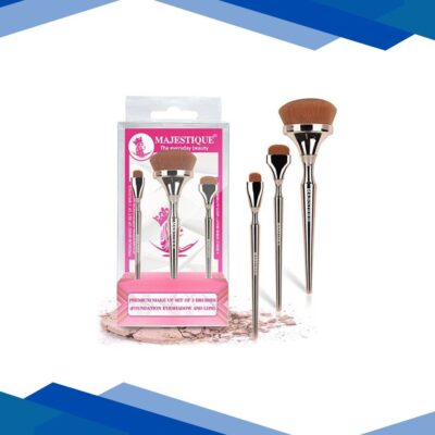 Majestique Foundation, Eyeshadow, and Lips, Professional Makeup Brush Set, Luminous HD Brushes 1’s