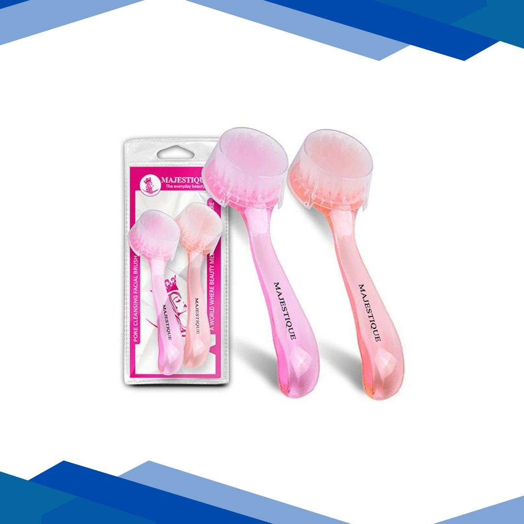 Majestique Pore Cleaning Facial Brush Combo, Remove Blackheads and Massage Skin Cleansing – Multicolor 2’s